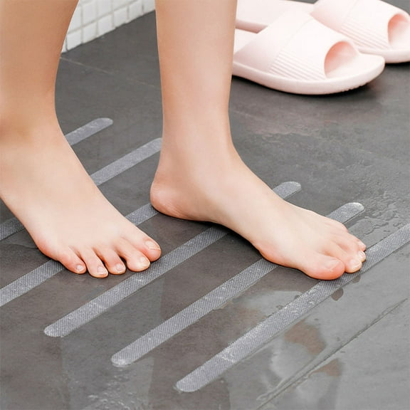 BESTYASH 1 Roll Grip Strips for Stairs Transparent Rubber for Indoor Use