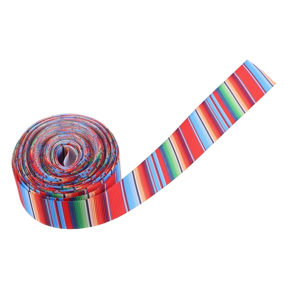 BESTYASH 1 Roll Mexican Serape Ribbon Multi Polyester Sewing Supplies For Events