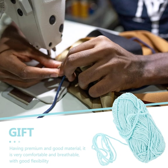 BESTYASH 1 Roll of Soft Yarn for Crochet Household Sewing Blue Luminous Yarn for All Ages Diy Handicrafts