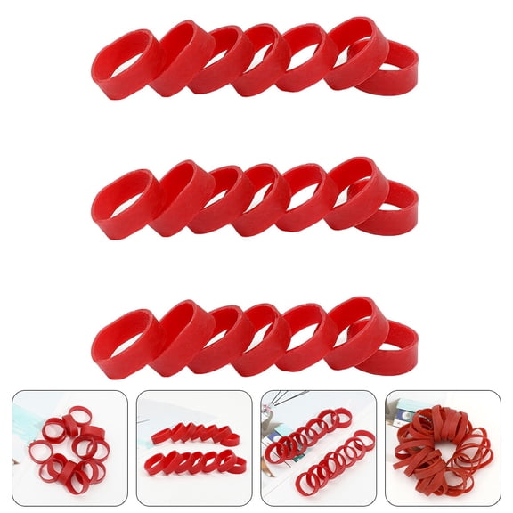 BESTYASH 1 Set Binding Rubber Bands Red For Sports Enthusiasts Use