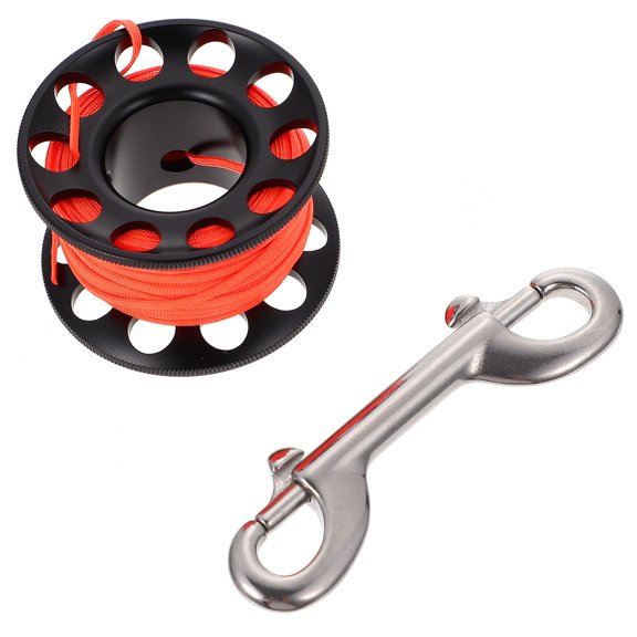 BESTYASH Lightweight Diving Finger Spool Set, Black Aluminum Alloy for Technical, Cave, and Wreck Diving Gear