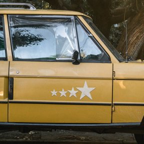 BESTYASH 1 Set Car Decoration Rhinestone Star Stickers Silver Adhesive
