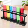 thumbnail image 1 of BESTYASH Clear Plastic Test Tubes with Caps, Assorted Colors, 1 Set for Home Chemistry Experiments and Science Projects, 1 of 5