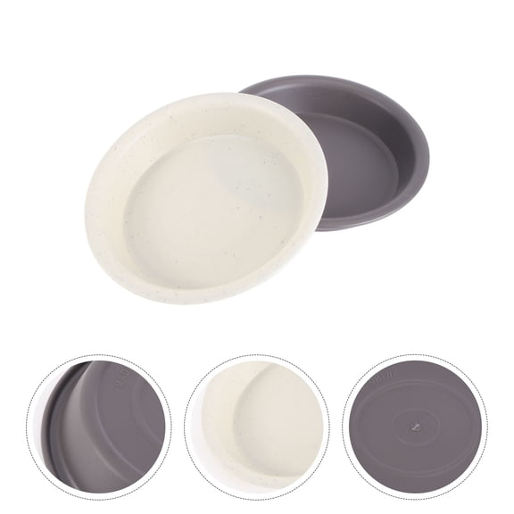 BESTYASH 1 Set Durable Thickened Plastic Flower Pot Trays for Succulents Lightweight Base Pads 6pcs
