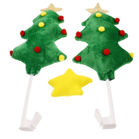 BESTYASH 1 Set Funny Christmas Car Flag Decorations Plastic Holiday Accessories for Vehicle Festive Season