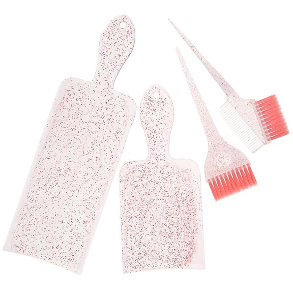 BESTYASH 1 Set Hair Dyeing Comb Kit Pink Ergonomic Handle for DIY Hair Coloring and Salon Use