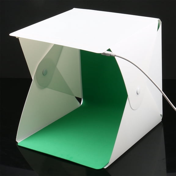 BESTYASH Photography Set with White LED Lights, Minimalist Design for Studio Photo Shooting and Product Display