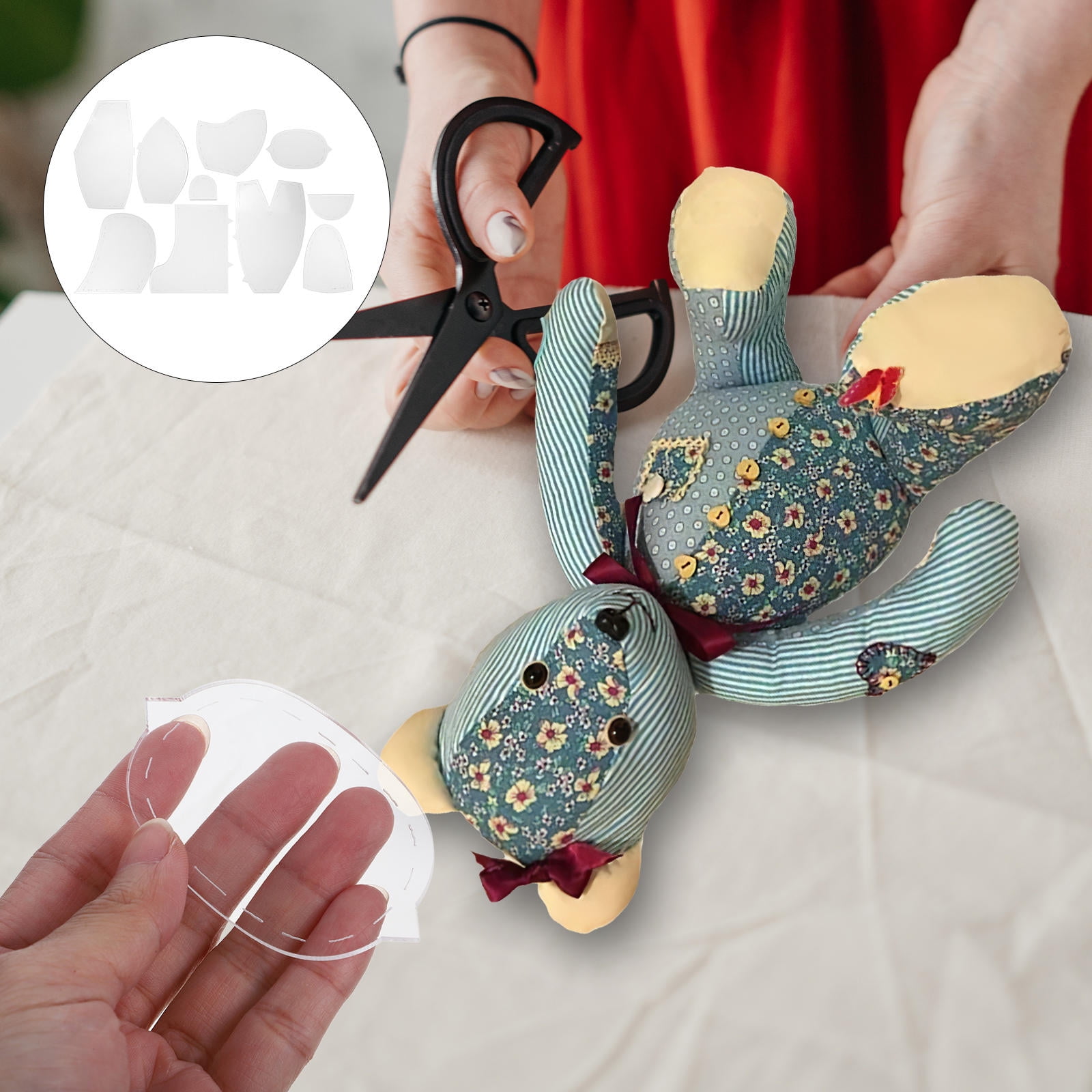 BESTYASH Memory Bear Acrylic Sewing Pattern Ruler Template for Crafts ...