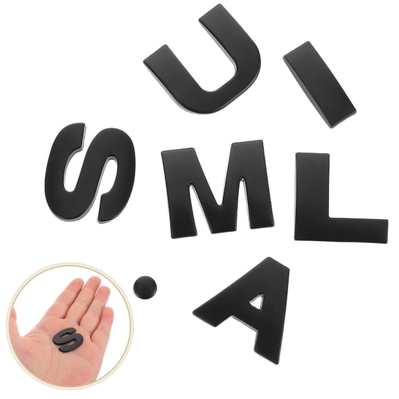 BESTYASH 1 Set Metal Letters Mailbox Decals Black Zinc Alloy For Mailboxes Office Signs Hotel Signs