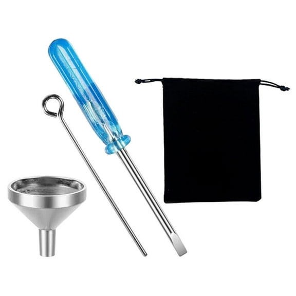 BESTYASH 1 Set Mini Urn Funnel Stainless Steel Funnel Kit for Ashes for Pet Owners