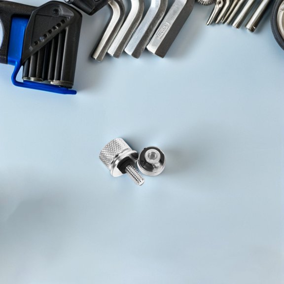 BESTYASH Aluminum Alloy Quick Release Motorcycle Seat Bolt Screw Set CNC