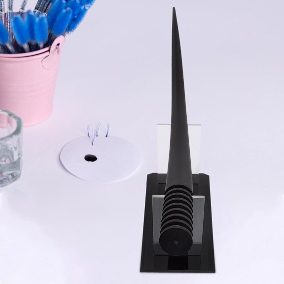 BESTYASH 1 Set Eyelash Training Model, Black Acrylic Mannequin for Salon Practice, Shop Display,