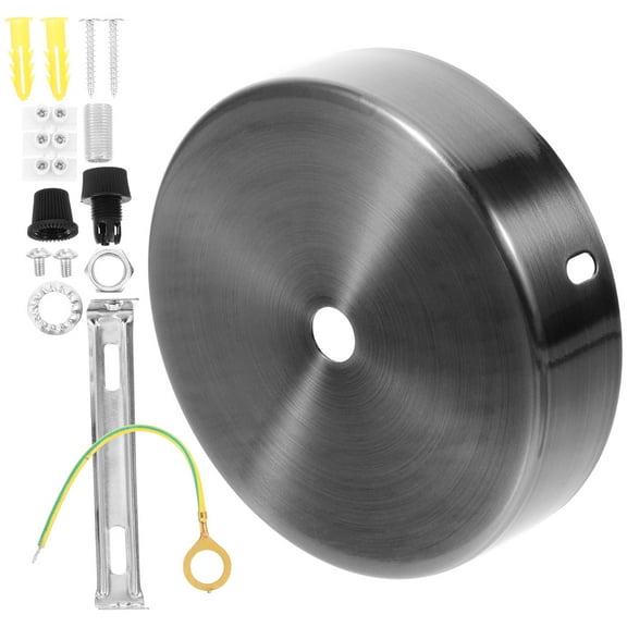 BESTYASH Ceiling Light Canopy Kit, 1 Set Round Iron Lighting Canopy for Easy Installation