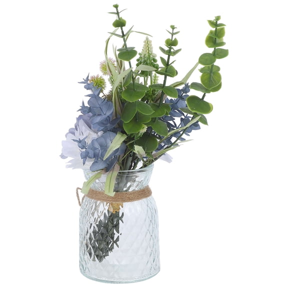 BESTYASH 1 Set of Decorative Artificial Flowers with Stems Glass Realistic Design for Office Desktop