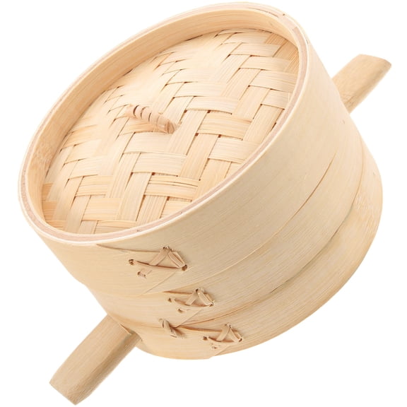 BESTYASH 1 Set of Dumpling Bamboo Steamer for Kitchen Cooking Bamboo Material Practical