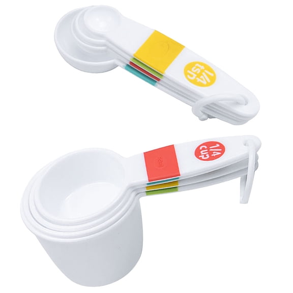 BESTYASH 1 Set of Measuring Cups And Spoons Set Plastic Stackable For Baking Cooking Home Cooks
