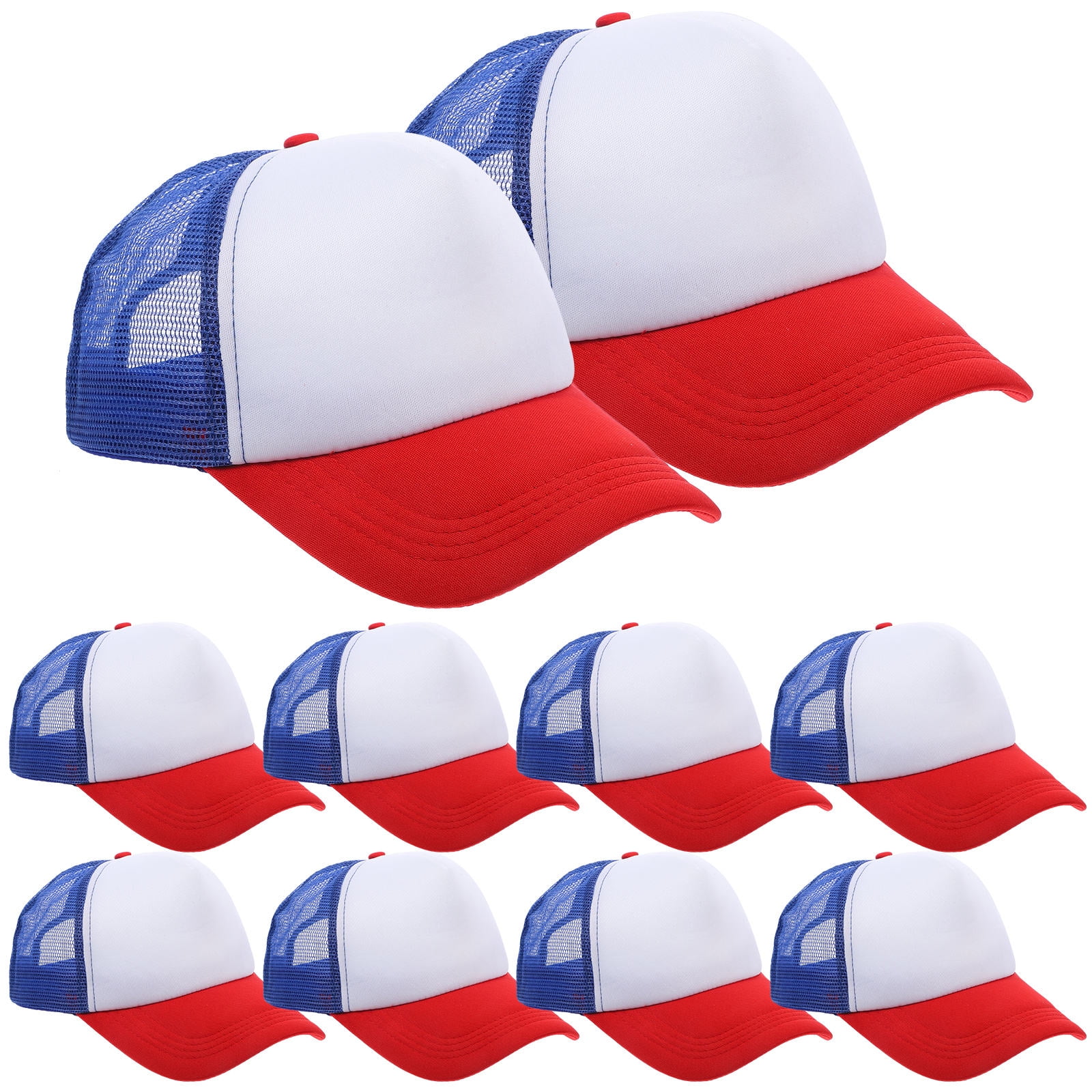 BESTYASH 10 Assorted Color Sublimation Baseball Hats for DIY Custom ...
