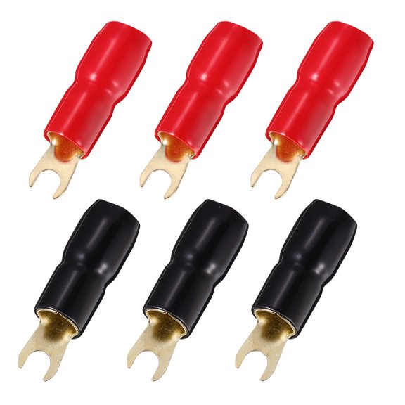 BESTYASH 10 Pairs Red Wire Terminal Connectors for Audio Installation and Electrical Connections