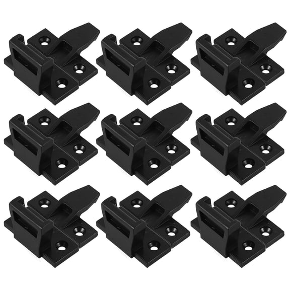 BESTYASH 10 Sets Plastic Drawer Glides Black Plastic for Wardrobe Use