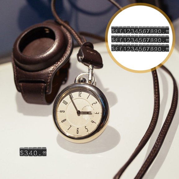 BESTYASH 10 Sets Price Tag Cube Black Plastic Pricing Tags for Retail Store