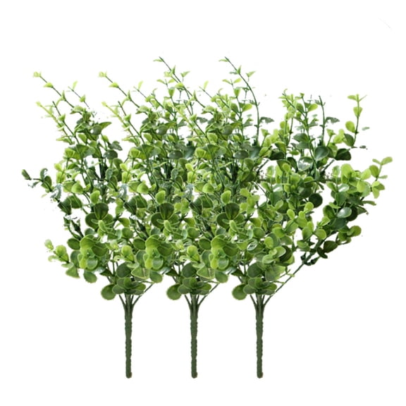 BESTYASH Artificial Indoor Green Plants Faux Eucalyptus for Vase Bouquet Arrangement