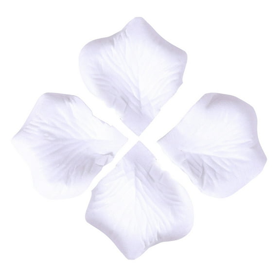 BESTYASH 1000Pcs Artificial White Rose Petals Silk Material for Elegant Wedding and Event Decor