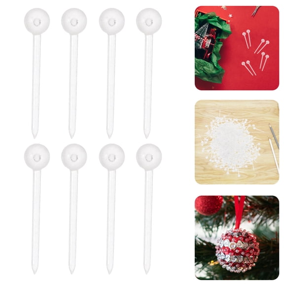 BESTYASH 1000Pcs Handicraft Foam Ball Pins Transparent Craft Accessory for Home Decoration