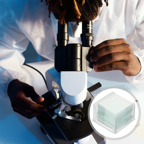 BESTYASH 1000Pcs Labs Transparent Cover Glass for Microsopes Durable No Edge Covers for Clear Viewing