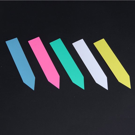 BESTYASH 1000Pcs Waterproof Plastic Plant Labels Assorted Colors Easy to Write and Visible