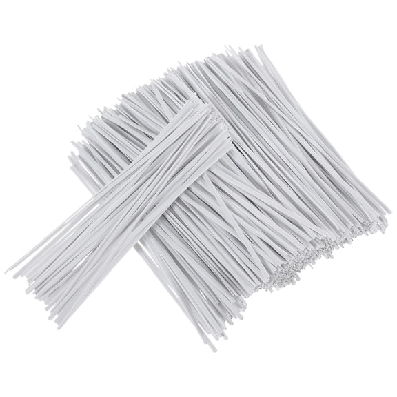 BESTYASH 1000Pcs White Plastic Cable Ties Fastening Straps for Electrical Wire Management