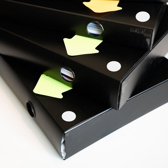 BESTYASH 1000Pcs Writable White Round Dot Labels with Moderate Adhesion for Office and Home Filing