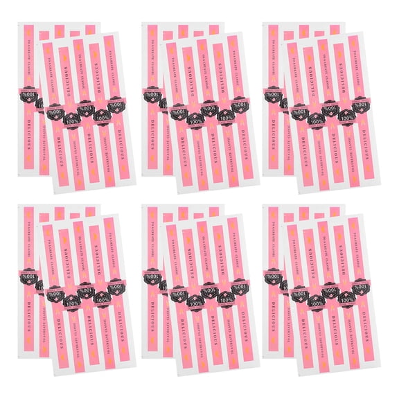 BESTYASH 100Pcs Baking Label Stickers for Containers Self-Adhesive Decorative Seal Labels for Food Packaging