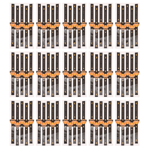 BESTYASH 100Pcs Black Bakery Sealing Stickers Self Adhesive Decorative Labels for Cookie Cake Packaging