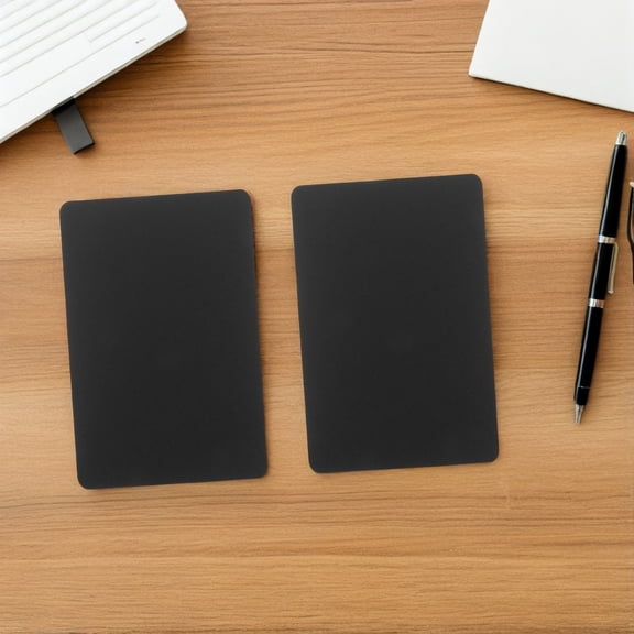 BESTYASH 100Pcs Black Blank Message Cards Thick Paper Card for Writing Crafting and Handmade Greeting Cards