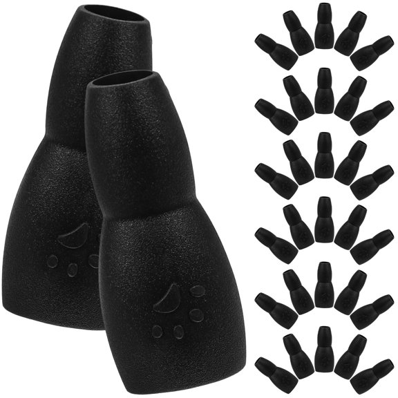 BESTYASH 100Pcs Black Plastic Dog Leash Clasp Replacement Parts Sturdy and Rust Resistant