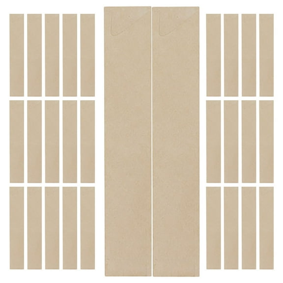 BESTYASH 100Pcs Brown Disposable Silverware Flatware Paper Sleeves for Weddings Practical Design Utensil Holder
