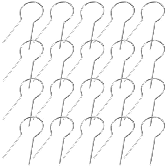 BESTYASH 100Pcs Ceramic Craft Kiln Firing Burn R Shaped Needle Pins for Jewelry Hanging