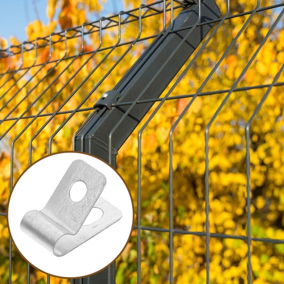BESTYASH Aluminum Fence Clips for Welded Wire Mounting, , 100 Pieces, Garden Fence Fasteners