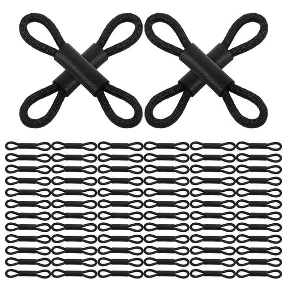 BESTYASH 100Pcs Elastic Black Chicken Leg Bands for Splayed Leg Support Small Birds