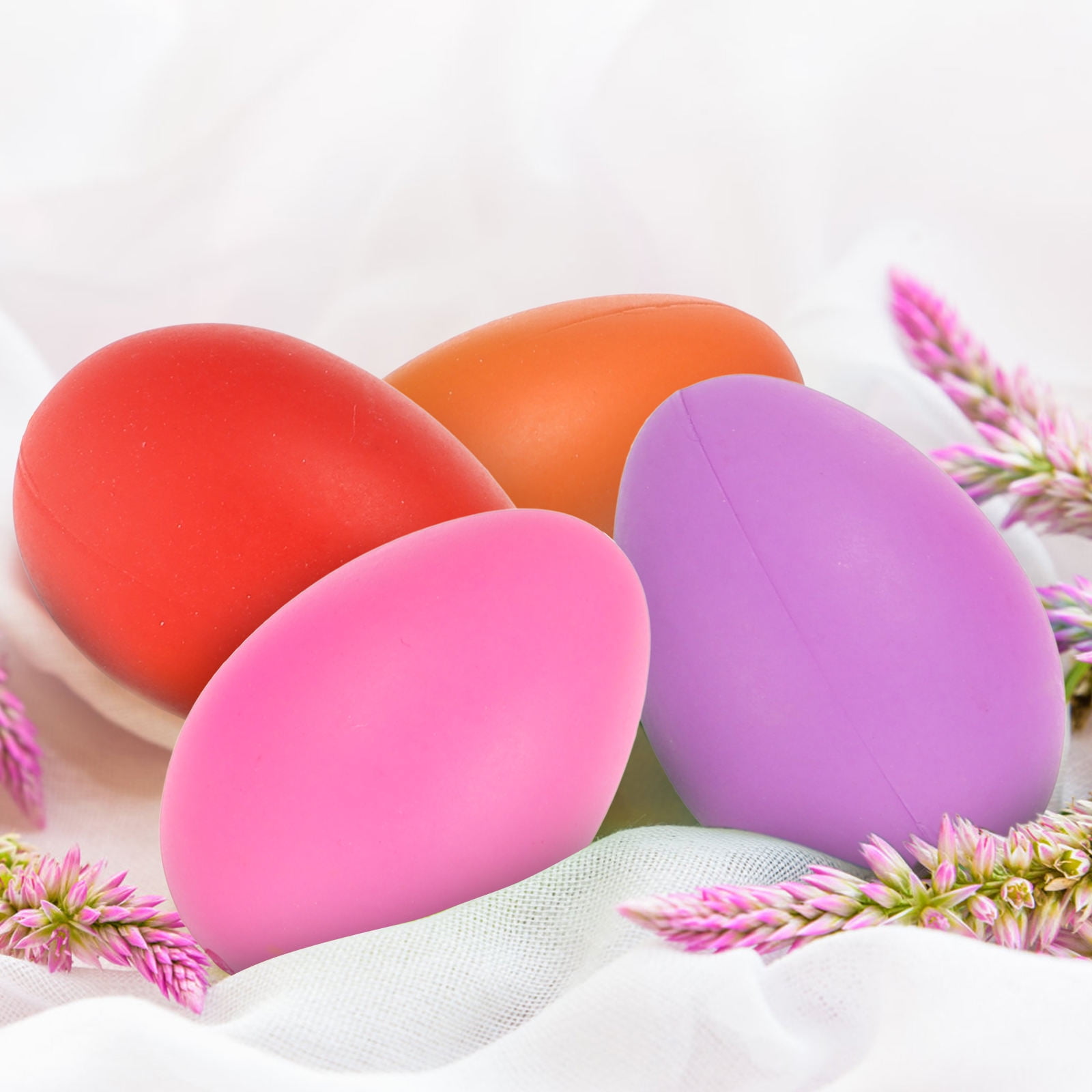 BESTYASH 100Pcs Easter Fake Plastic Eggs for Crafting Hanging Decor and Scene Layout Use