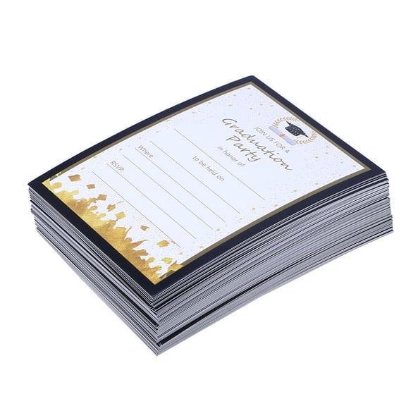 BESTYASH 100Pcs Multi Color Graduation Party Invitations Cards with Advice for Graduate Party Use