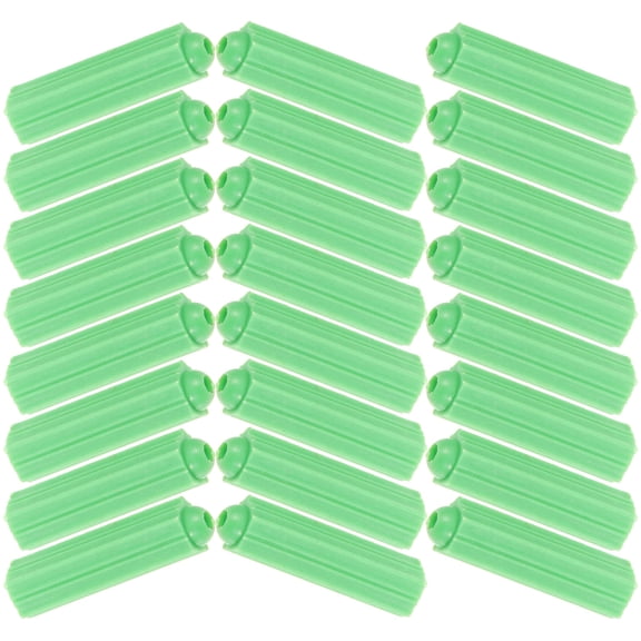 BESTYASH 100Pcs Heavy Duty Green Plastic Drywall Anchors for Gypsum Concrete Brick Wallboard Use