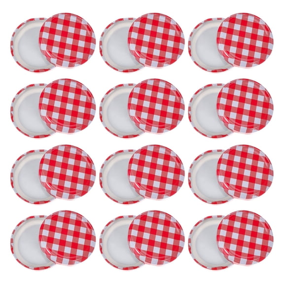 BESTYASH 100Pcs Iron Mason Jar Lids Storage Caps for Jam and Food Use