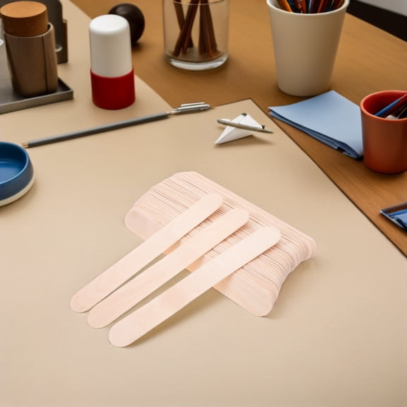 BESTYASH 100Pcs Jumbo Wood Dowel Rods Unfinished Natural Sticks for Model Building and Decorating