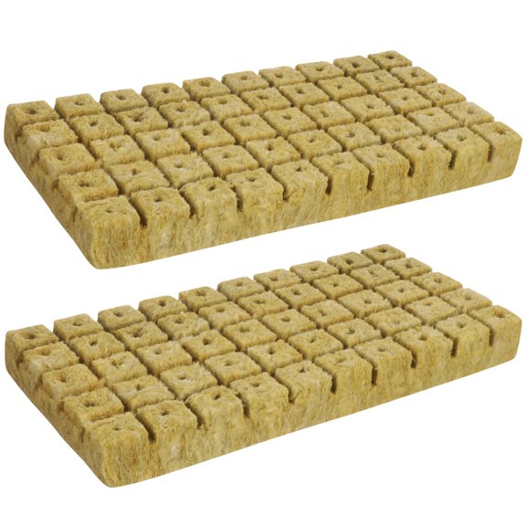 BESTYASH 100pcs Hydroponic Growing Medium Khaki Water Absorption Cubes for Gardeners