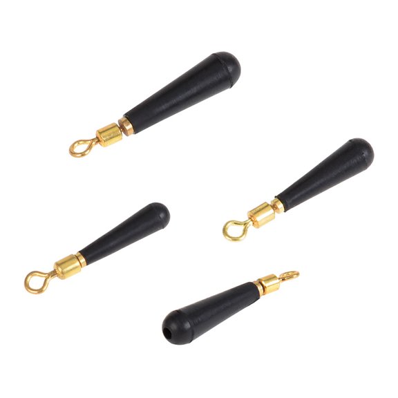 BESTYASH 100 Pcs Black Rubber Fishing Drift Seats, Lightweight Float Accessories for Stream, River, Ocean Angling