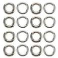 thumbnail image 1 of BESTYASH 100Pcs Plated Silver Curtain Eyelet Rings Lightweight No Rust Reusable Sliding Curtain Rod Hardware, 1 of 5