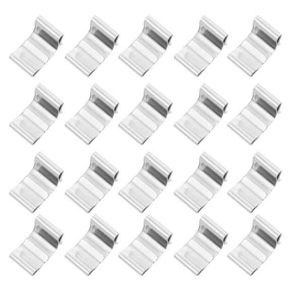 BESTYASH 100Pcs Outdoor Gutter Light Clips Metal Hooks for Hanging Christmas Lights