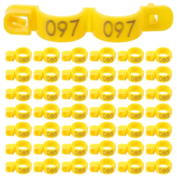 BESTYASH Lightweight Poultry Leg Bands for Chicken Identification and Marking, 100 Pieces Tags for Farm Use