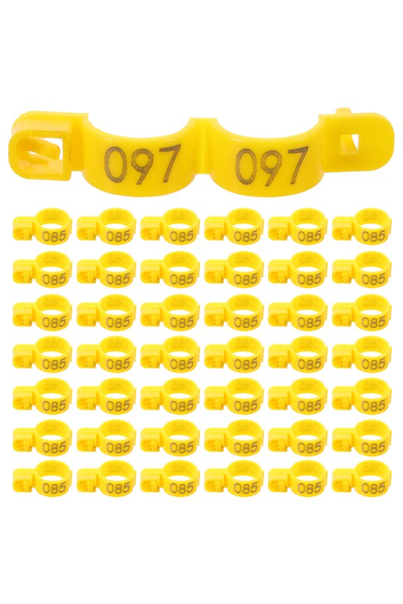 Lightweight Poultry Leg Bands for Chicken Identification and Marking, 100 Pieces Tags for Farm Use